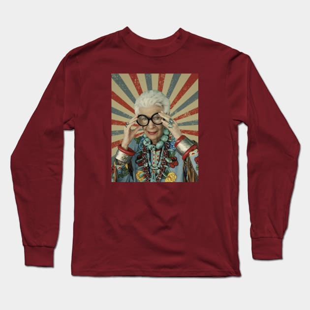 Iris Apfel Long Sleeve T-Shirt by LivingCapital 